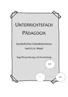 Vorschau - Arbeitsblätter - George Herbert Mead +++ Begriffsüberblick - Deckblatt