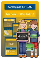 Vorschau - Spiele - Zahlenraum 1000 - Ich habe ... Wer hat ...? (Lesespiel) - Deckblatt