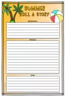 Vorschau - Arbeitsblätter - Summer - Roll a Story - Seite 3