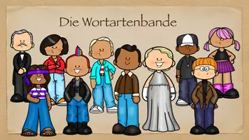 Vorschau - Präsentationen/Tafelbilder - Tafelbilder Tafelmaterial digital Wortartenbande Wortarten - Seite 1