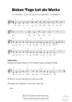Vorschau - Text - Sieben Tage hat die Woche - Seite 1