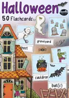 Vorschau - Bildkarten - Halloween - 50 Flashcards / Bildkarten Englisch - Deckblatt