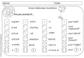 Vorschau - Spiele - Halloween Lese-Würfelsätze für deinen Englischunterricht - Seite 3
