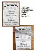 Vorschau - Arbeitsblätter - Personenbeschreibung Flipbook - Step by Step Gedächtnisstütze - Seite 1