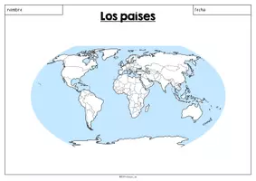 Vorschau - Arbeitsblätter - Spanisch: Los países - (die Länder) - Seite 2