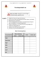 Vorschau - Stundenentwürfe - Forscherprotokoll - brennbar nicht brennbar - Seite 3