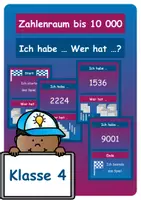 Vorschau - Spiele - Zahlenraum 10.000 - Ich habe ... Wer hat ...? (Lesespiel) - Deckblatt