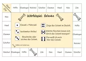Vorschau - Spiele - Würfelspiel - SU - Gelenke 2 - Seite 1