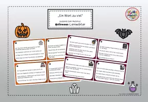 Vorschau - Arbeitsblätter - Halloween - Ein Wort zu viel, "Ich habe... Wer hat?" zweifach differenziertes Spiel - Seite 2