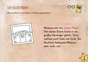 Vorschau - Mal- und Bastelvorlagen - Die Nikolausgeschichte - Lese-Lern-Heft - Seite 3