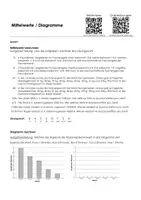 Vorschau - Arbeitsblätter - Arbeitsblatt "Statistik: Mittelwert und Diagramme" mit Erklärvideo, Lösungen und Onlineübungen - Deckblatt