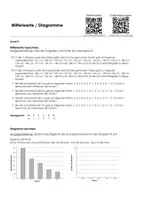 Vorschau - Arbeitsblätter - Arbeitsblatt "Statistik: Mittelwert und Diagramme" mit Erklärvideo, Lösungen und Onlineübungen - Seite 1