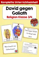 Vorschau - Stundenentwürfe - David gegen Goliath - komplette Unterrichtseinheit - Deckblatt
