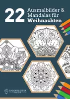 Vorschau - Mal- und Bastelvorlagen - 🎄 Advent und Weihnachten: 22 Ausmalbilder und Mandalas - Deckblatt