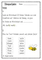Vorschau - Arbeitsblätter - Verben üben für die 2. Klasse - Wochenhausaufgabe oder Übungsblätter - Seite 2