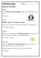 Vorschau - Arbeitsblätter - Nomen üben für die 2. Klasse - Wochenhausaufgabe oder Übungsblätter - Seite 3