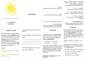 Vorschau - Arbeitsblätter - Satzglieder Merkheft Klasse 5 und Klasse 6 - Seite 1