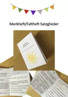 Vorschau - Arbeitsblätter - Satzglieder Merkheft Klasse 5 und Klasse 6 - Deckblatt