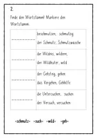 Vorschau - Arbeitsblätter - Verwandte Wörter üben - Wochenhausaufgabe oder Übungsblätter - Seite 3