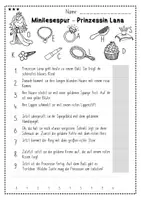 Vorschau - Arbeitsblätter - Mini-Lesespur Prinzessin für 1. und 2. Klasse - Seite 3