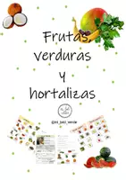 Vista previa - Unidades / Secuencias / Situaciones de Aprendizaje - PACK para trabajar frutas, verduras, compra.... - Portada