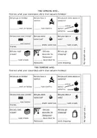 Vorschau - Arbeitsblätter - Find someone who - autumn holidays / simple past - Deckblatt