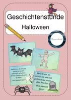 Vorschau - Fördermaterial/Inklusion - Geschichtenstunde: Halloween - Deckblatt