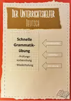 Vorschau - Arbeitsblätter - Schnelles Grammatiktraining - 2 ABs mit Lösung - Deckblatt