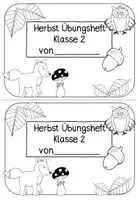 Vorschau - Arbeitsblätter - Übungsheft Herbst Klasse 2 (Mathe und Deutsch) - Seite 2