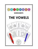 Vista previa - Hojas de trabajo - THE VOWELS COLORING WORKSHEETS LAS VOCALES COLOREAR - Portada