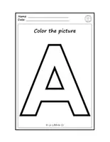 Vista previa - Hojas de trabajo - THE VOWELS COLORING WORKSHEETS LAS VOCALES COLOREAR - página 3