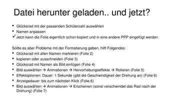 Vorschau - Spiele - Vorlage für ein Glücksrad --> einen zufälligen Schüler auswählen - Seite 2