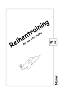 Vorschau - Arbeitsblätter - Reihentraining 2 bis 12, #2, mit Lösungen - Deckblatt
