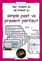 Vorschau - Arbeitsblätter - Present Perfect vs Simple Past - Deckblatt