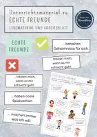 Vorschau - Arbeitsblätter - Materialpaket zum Thema Freundschaft - Deckblatt