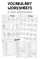 Vorschau - Unterrichtsreihen - Feelings, Emotions – Gefühle Englisch, Emotions Vocabulary, Wortschatz, Vokabeln, Speaking Activities | Arbeitsblätter, Bildkarten, Spiele, Materialpaket - Seite 2