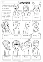 Vorschau - Unterrichtsreihen - Feelings, Emotions – Gefühle Englisch, Emotions Vocabulary, Wortschatz, Vokabeln, Speaking Activities | Arbeitsblätter, Bildkarten, Spiele, Materialpaket - Seite 3