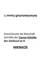 Vorschau - Arbeitsblätter - Caesar Chiffre / Cäsar Scheibe - Verschlüsslung - Kryptografie - Seite 3
