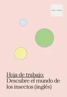 Vista previa - Hojas de trabajo - Hoja de trabajo: Descubre el mundo de los insectos (inglés) - Portada