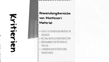 Vista previa - Decoración del aula - Entwicklungsmaterial nach Montessori (Alemán) - Presentación para profesores - Portada