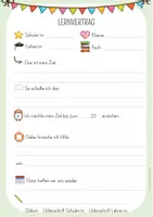 Vorschau - Arbeitsblätter - Lernvertrag / Lernzielvereinbarung / Meine Lernziele - Seite 3
