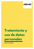 Vista previa - Hojas de trabajo - Tratamiento y uso de datos personales - Hojas de trabajo - Portada