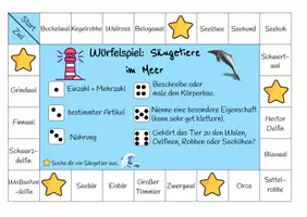 Vorschau - Spiele - Würfelspiel - SU - Säugetiere im Meer - Seite 1
