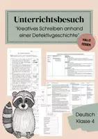 Vorschau - Stundenentwürfe - Unterrichtsbesuch Deutsch - Kreatives Schreiben (Grundschule) - Deckblatt