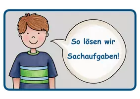 Vorschau - Poster - Sachaufgaben Schritt für Schritt lösen - Tafelmaterial - Seite 2