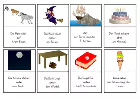 Vorschau - Spiele - "Ich habe- Wer hat?"- Präpositionen/ Lagebeschreibung - Seite 2