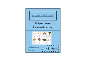 Vorschau - Spiele - "Ich habe- Wer hat?"- Präpositionen/ Lagebeschreibung - Deckblatt