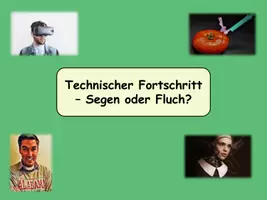 Vorschau - Stundenentwürfe - Technischer Fortschritt - Segen oder Fluch - Deckblatt