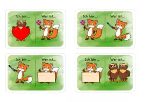 Vorschau - Spiele - Lesespiel mit Fuchs und Eule - Seite 1