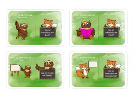 Vorschau - Spiele - Lesespiel mit Fuchs und Eule - Variante mit Schildern - Seite 3
